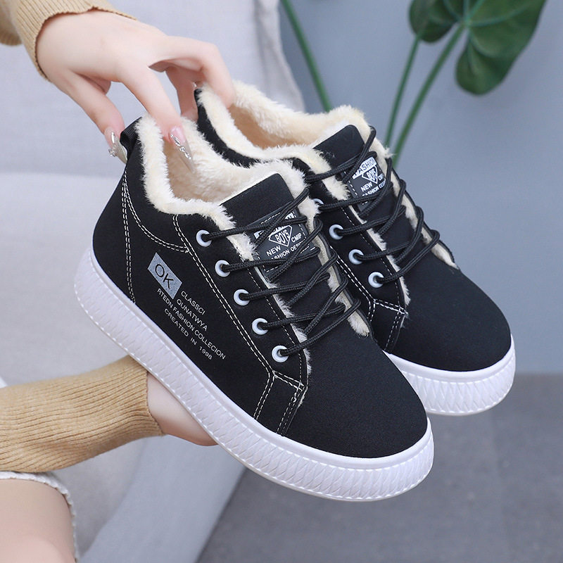 冬季棉鞋女防寒防滑防水皮面户外皮面学生加绒加厚保暖厚底雪地靴,女鞋,时尚雪地靴,淘宝优惠券,粉丝福利购,淘宝优惠卷