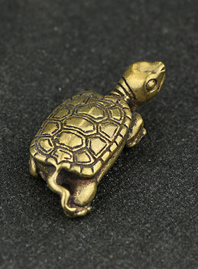 古玩纯铜千年工艺品雕刻百寿龟