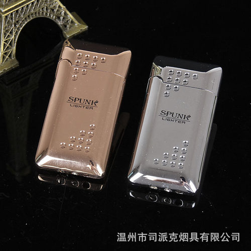 司派克SPUNK正品经典素面简约 男士防风打火机定制创意烟具点烟器