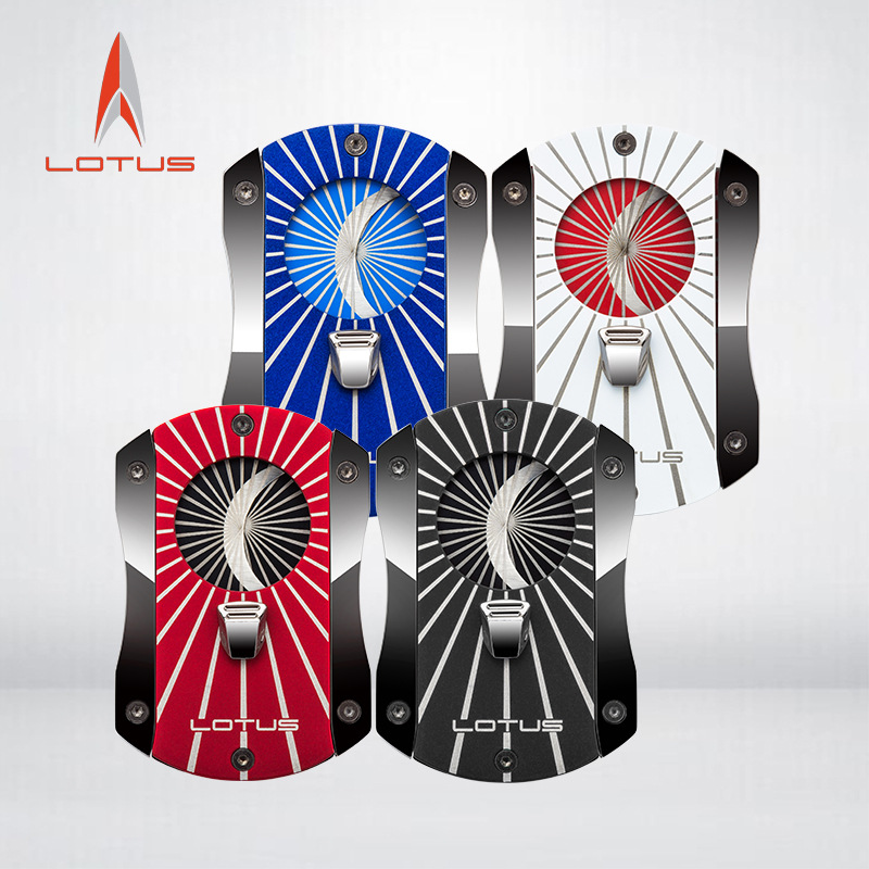 LOTUS莲花品牌商务炫彩高档雪茄剪潮流线彩绘双刃半自动雪茄剪刀|ruв категории ZIPPO/швейцарский армейский нож/очки, курить, сигары сдвиг/нож - от Buy2taobao.com для оказания профессиональной услуги покупки агента Taobao