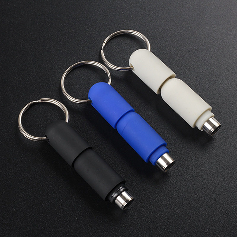 硅胶雪茄开孔器便携式雪茄钻孔打孔开孔器简易旅行钥匙扣雪茄工具