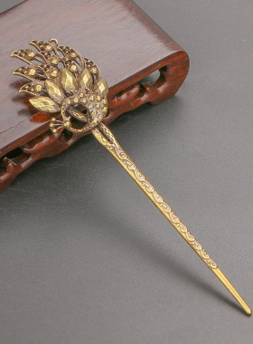 复古创意黄铜工艺品茶针个性民族