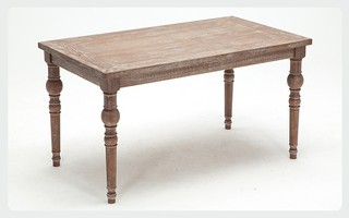 美式复古实木桌子 餐桌组合做旧拉丝橡木餐桌法式餐厅简约长方桌