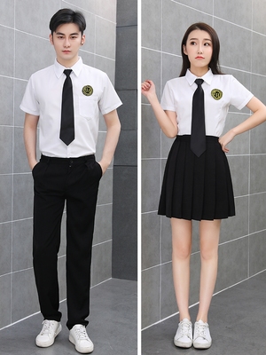 中学生校服高中生春秋夏季初中生学院风班服套装运动会开幕式服装