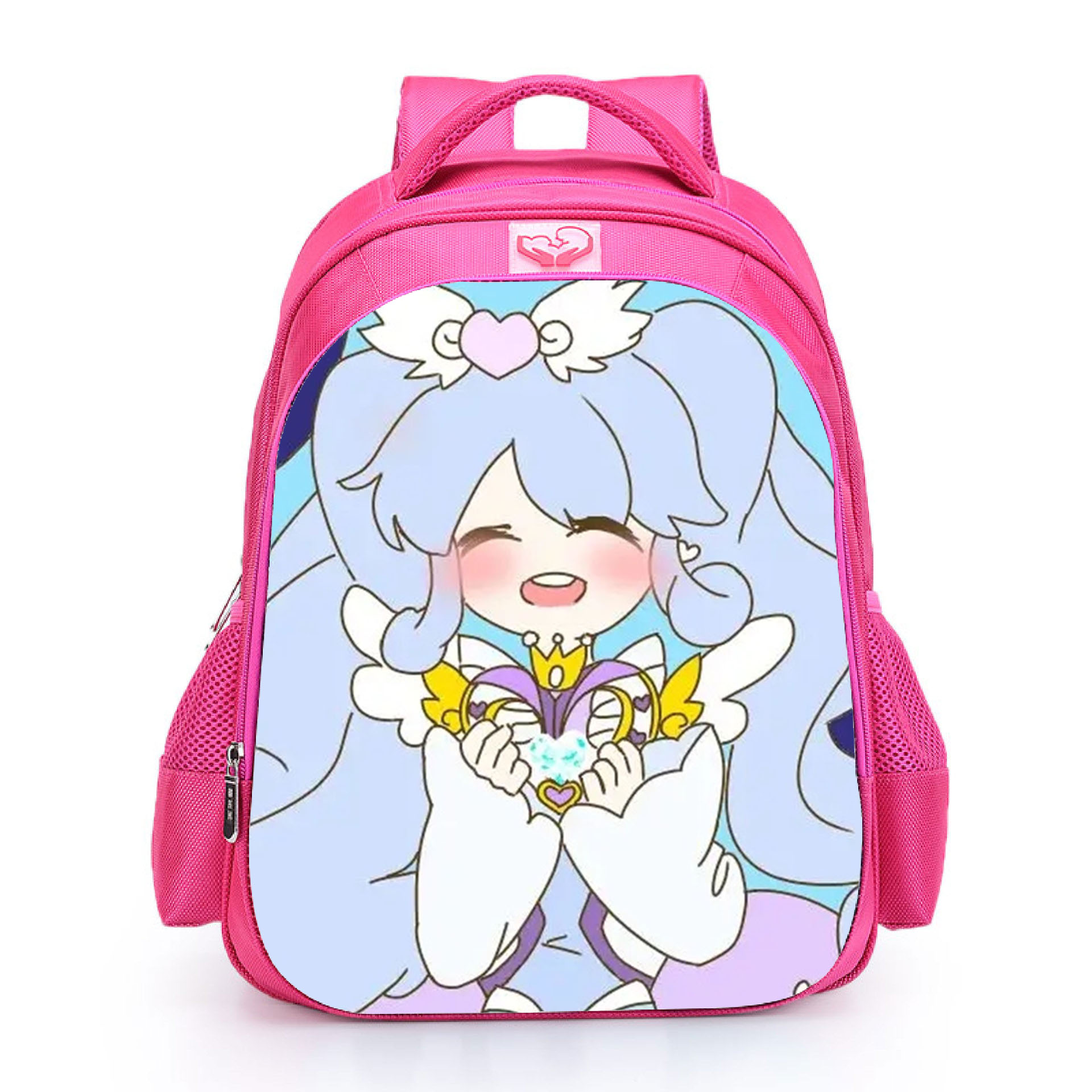 魔法少女卡通女生书包动漫花仙子粉红色双肩包可爱的学生校园背包