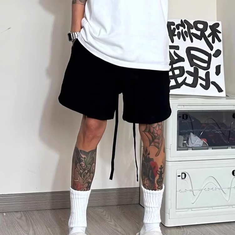 美式潮牌重磅简约男士运动短裤
