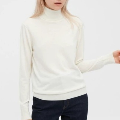 妞妞家秋冬新品女士TH简约高领美利奴羊毛针织百搭套头针织衫8657