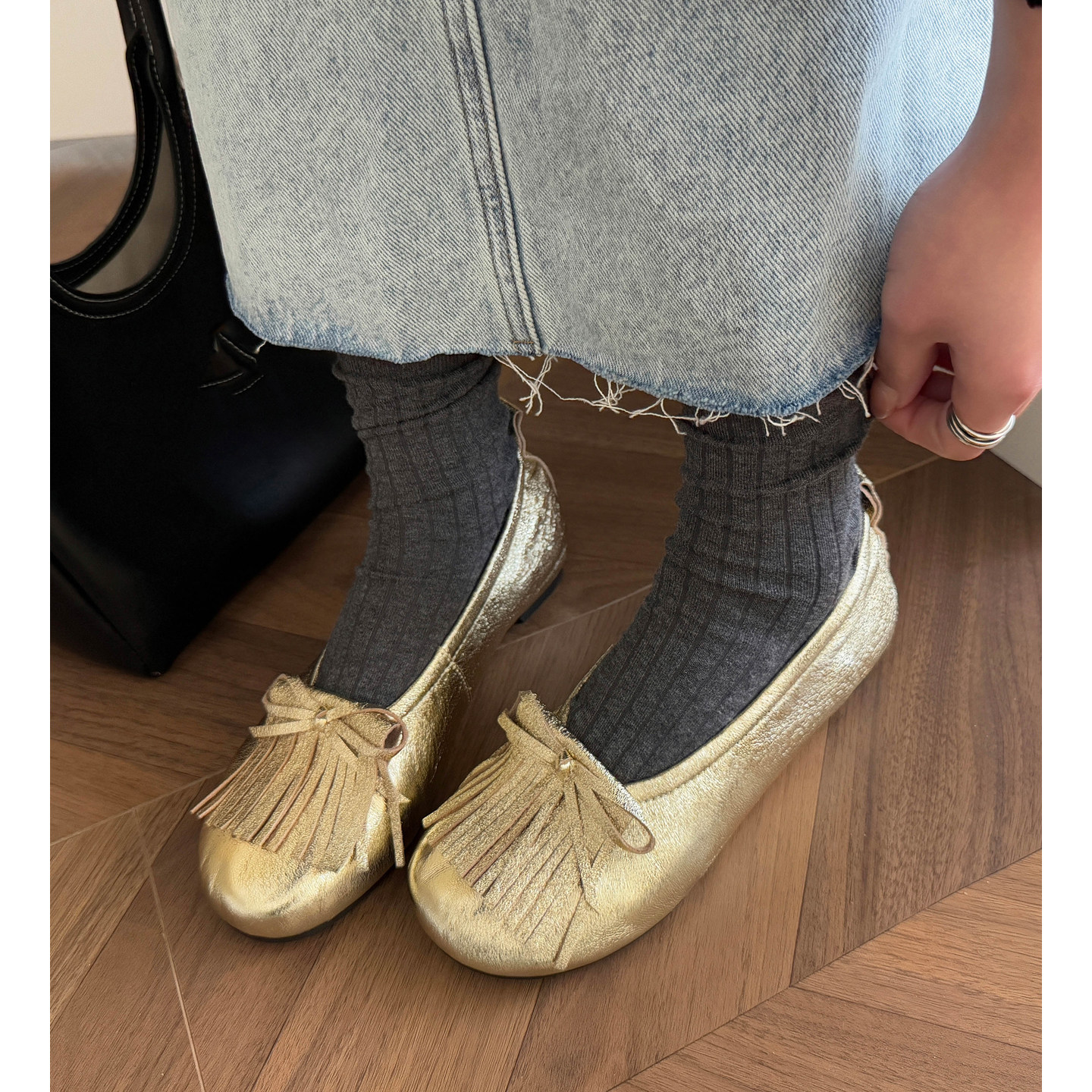 上脚巨软韩版流苏真皮金色单鞋百搭银色浅口一脚蹬单鞋内增高女鞋,女鞋,棉鞋,淘宝优惠券,粉丝福利购,淘宝优惠卷