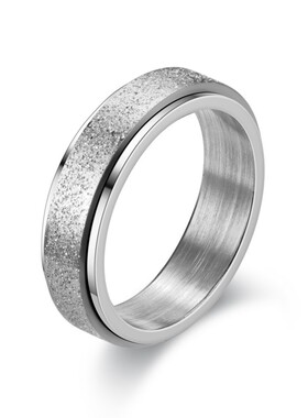 不锈钢电镀珍珠纱转动戒指减压