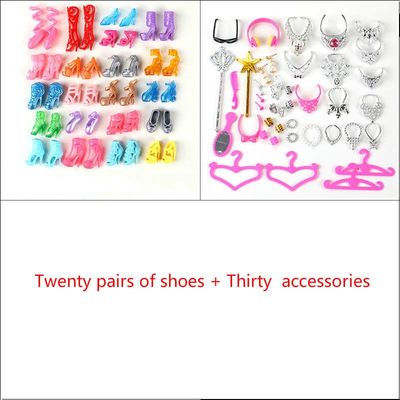 芭比娃娃衣服鞋子换装套装