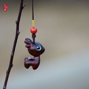 小鹿女士吊饰手机挂件挂饰绳爱檀木男手机挂链萌可创意钥匙软