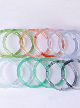 时尚美人镯同色手腕气泡新中式叮当款马克镯龙色手饰女士透明琉璃