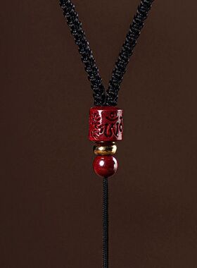 编织挂绳项链玉坠玉佩真言绳平安