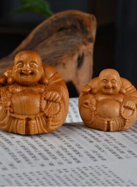 木雕崖柏饰品盘玩工把玩摆件太行