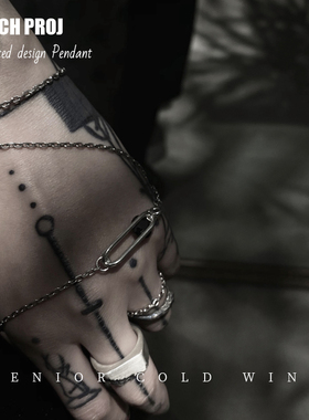 小众925银项链原创设计暗黑牢笼