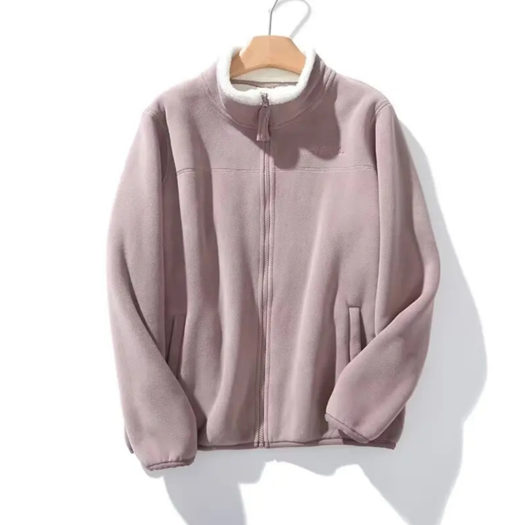 绒冬小火炉！25冬立领羊驼绒保暖舒适显瘦百搭防风开衫厚外套8579