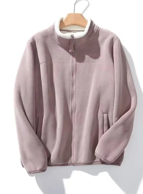 绒冬小火炉！25冬立领羊驼绒保暖舒适显瘦百搭防风开衫厚外套8579