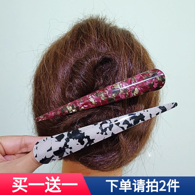 韩国大号牛角一字鸭嘴鲨鱼盘发夹