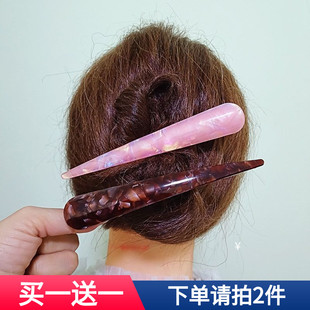 长发夹后脑勺一字夹大号侧边盘发鸭嘴夹韩式发卡简约气质横夹抓夹