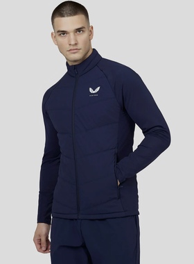 Castore Protek系列高性能男士户外运动拉链棉外套