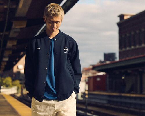 FCRB TECH SWEAT VARSITY BLOUSON 棒球领夹克衫