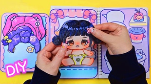 KPOP猎魔女团宝宝版安静书周边换装解压儿童手工创意diy益智玩具