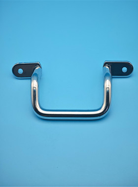 XAF11碳钢镀铬UHFSN120加厚拉手配抽屉把手柜门折弯拉手怡合达