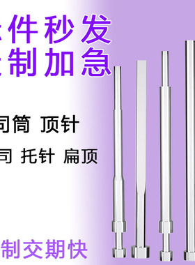 氮化SKD61模具顶针扁顶针司筒托针镶针定做顶杆推管非标模具配件
