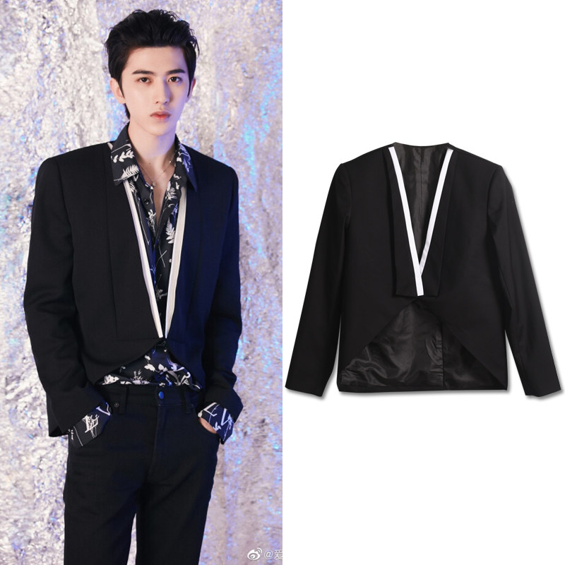 青2蔡徐坤pd青春有你同款练习生男团跳齐舞演出队服短款西服9066