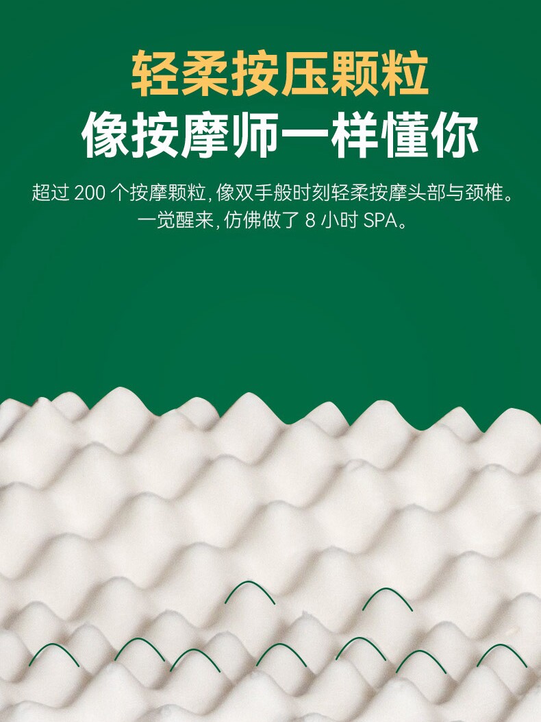 ROYAL THAI LATEX PILLOW PURE NATURAL RUBBER ORIGINAL IMPORTED ANTIBACTERIAL AND ANTI-MITE PROTECTION CERVICAL SPINE HOUSEHOLD PILLOW CORE