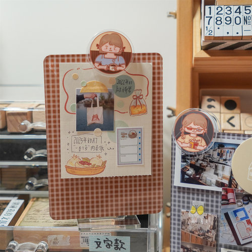 PaperRoom｜千禾的日常 立牌板夹 亚克力留言便签夹餐牌桌面装饰