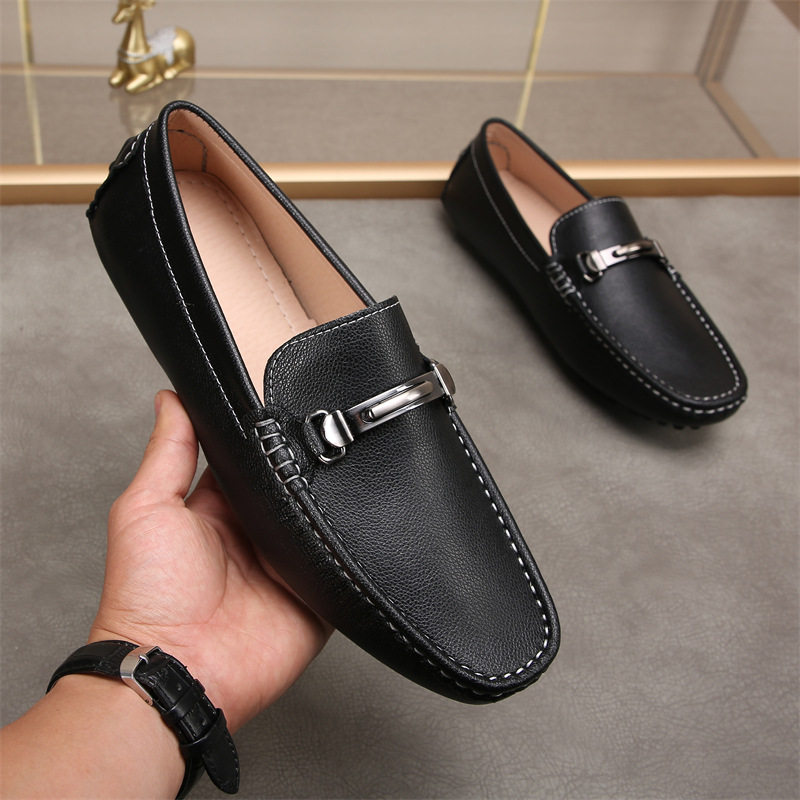 新款欧洲男豆豆鞋四季男皮鞋舒适真皮一脚蹬商务鞋时尚百搭套脚鞋,流行男鞋,乐福鞋（豆豆鞋）,淘宝优惠券,粉丝福利购,淘宝优惠卷