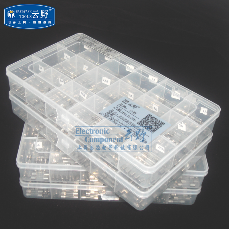 玻璃保险管 5x20 0.1A~25A/250V 18种各10个共180个 65元/PCS