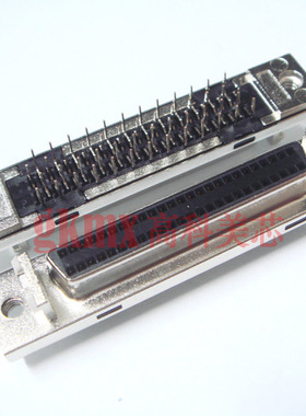 接插件 SCSI插座50芯 曲线母头 180度直针焊板 25元/PCS