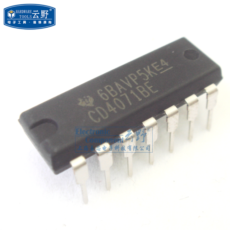 IC集成电路 CD4071BE DIP14 四路2输入或门 CMOS逻辑门 2元/PCS