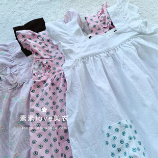 特可爱甜心 包邮 cot三件 10女宝宝中小童棉布娃娃领连衣裙 澳单
