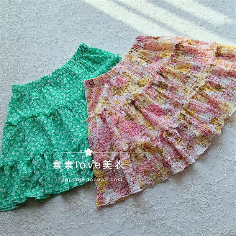 特清春天的颜色~ 三件包邮澳dan女中小童3-8碎花防走光蓬蓬半身裙,童装/婴儿装/亲子装,半身裙,淘宝优惠券,粉丝福利购,淘宝优惠卷