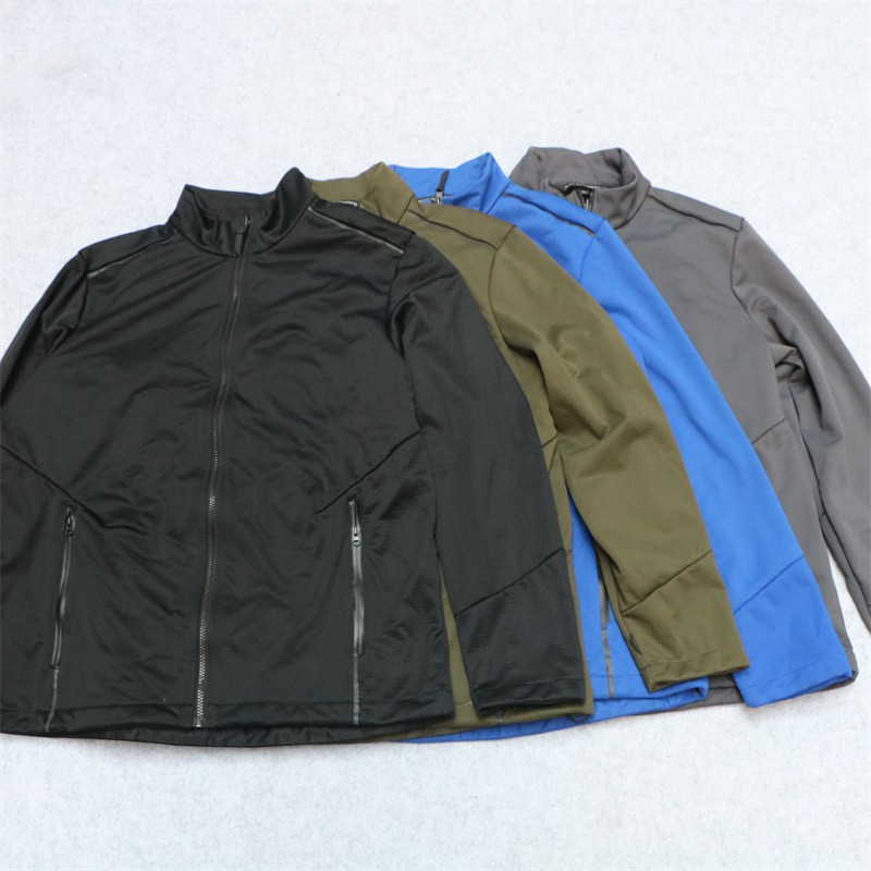 秋冬薄绒软壳户外冲锋衣大码外套