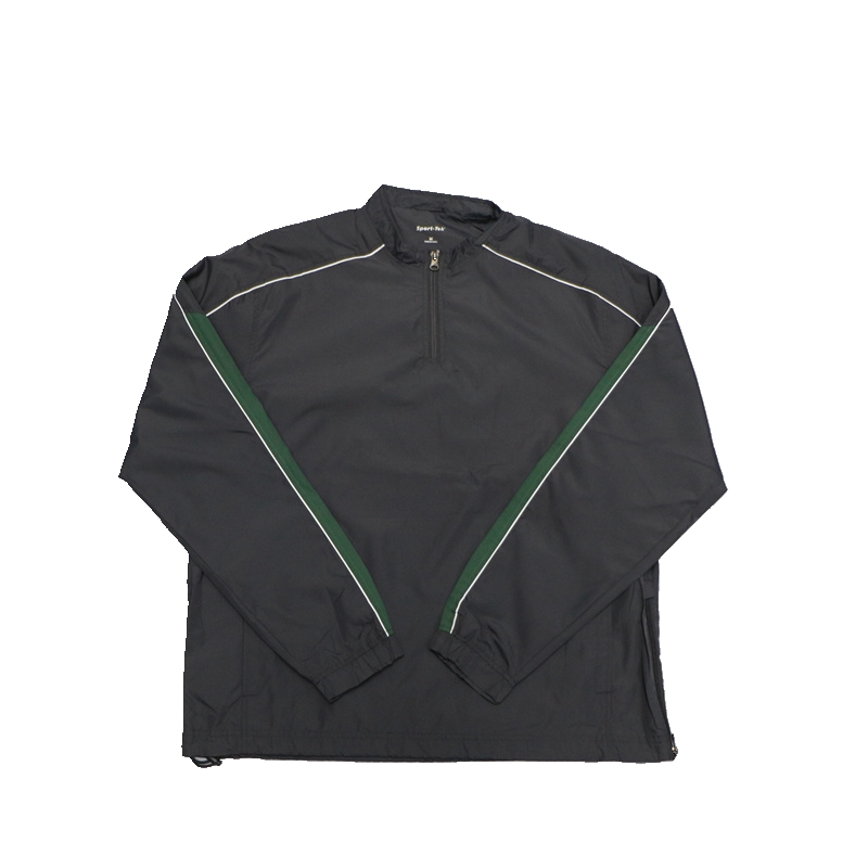 外贸春秋运动速干外套男女BF大码宽松立领半拉链套头夹克上衣嘻哈