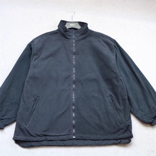 双面穿摇粒绒夹克衫 两面穿抓绒卫衣宽松大版 外套 欧码 外贸春秋男士