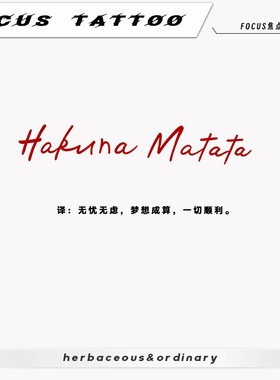 红色个性英文字母励志短语彩色纹身贴女防水持久锁骨手臂小图贴纸
