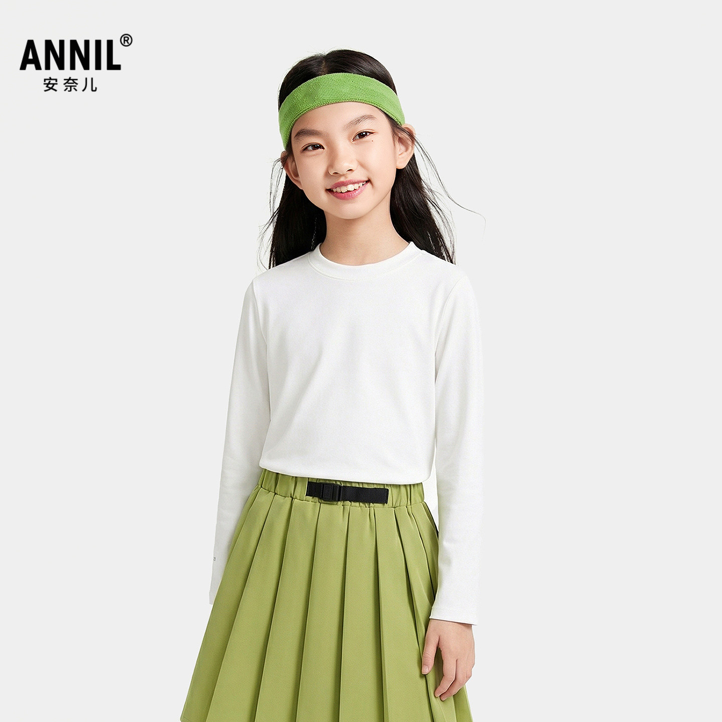 安奈儿男女童装长袖圆领打底衫T恤026春新款纯色休闲运动上衣百搭,童装/婴儿装/亲子装,T恤,淘宝优惠券,粉丝福利购,淘宝优惠卷