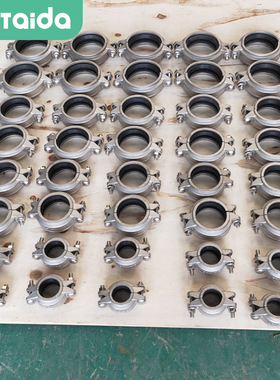 厂家消防水处理管箍 dn80dn40沟槽管件卡箍 316L不锈钢拷贝林dn50
