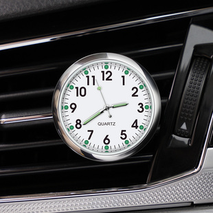 车载时钟摆件车用夜光电子表车内时间显示器石英表小车上用品大全