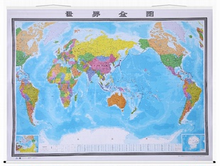 社出版 中国地图出版 领导办公室 2024世界地图挂图世界政区版 新挂图办公大尺寸办公室用大挂图卷轴精装 3米X2.2米大幅面挂图