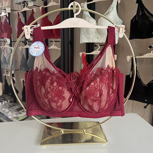 睫毛蕾丝薄杯内衣7125调整型聚拢大胸显小性感美胸带软钢圈文胸CD