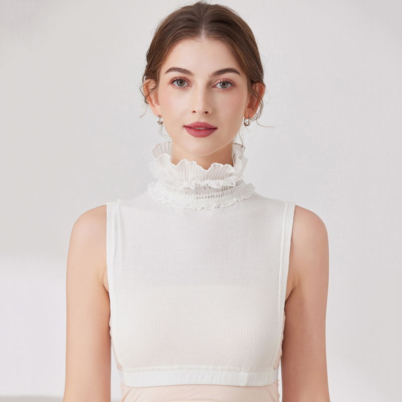 立体花边假领子立领装饰领