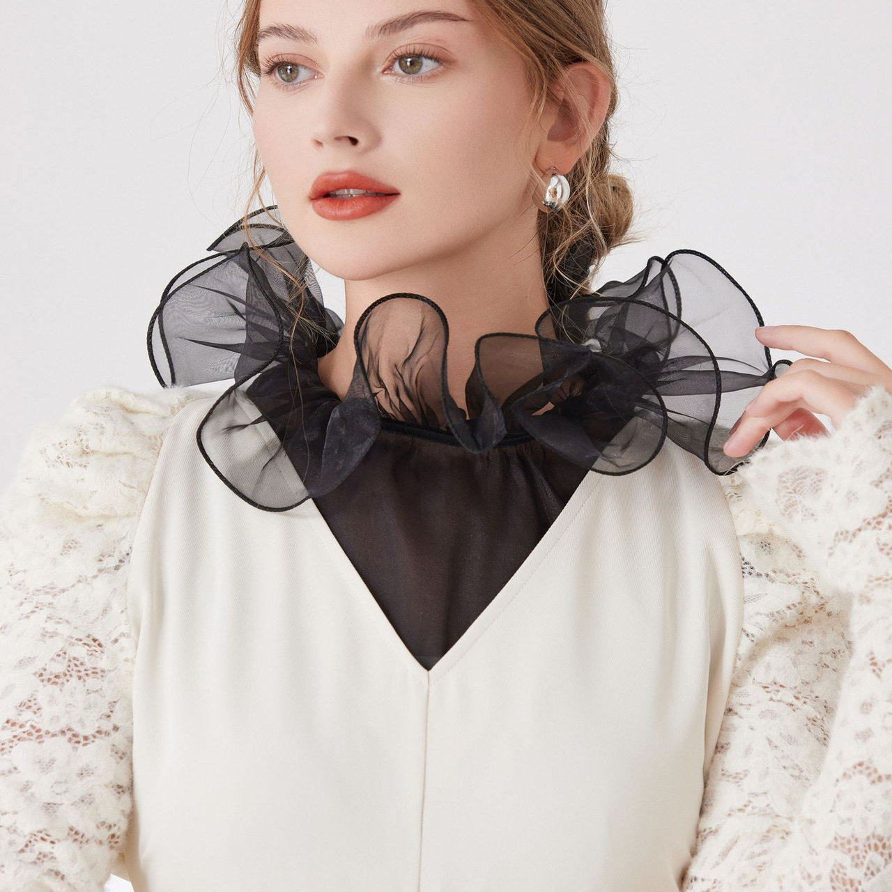 秋冬木耳边假领子女百搭打底衣领装饰仙气花边内搭配毛衣假衬衣领,服饰配件/皮带/帽子/围巾,假领,淘宝优惠券,粉丝福利购,淘宝优惠卷