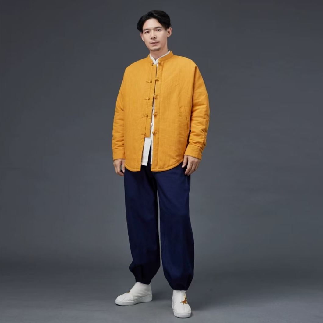 中国风棉衣加厚保暖夹克唐装外套冬季加棉短款新中式盘扣棉袄棉服