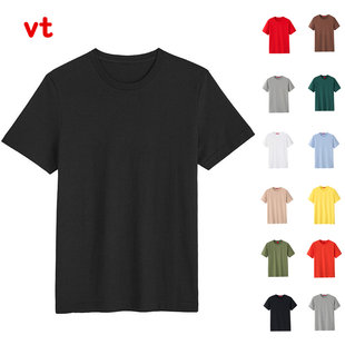 Vancl, colored base T-shirt, long-sleeve, comfortable shirt, loose fit, with short sleeve